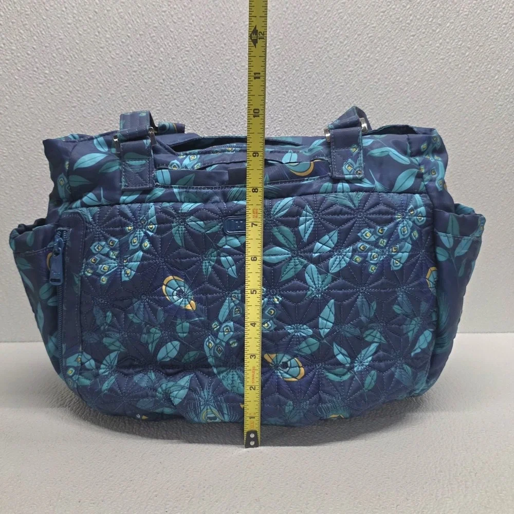Lug Scuttle Peacock Blue Large Shoulder Bag Purse
